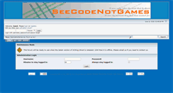 Desktop Screenshot of forums.seecodenotgames.com